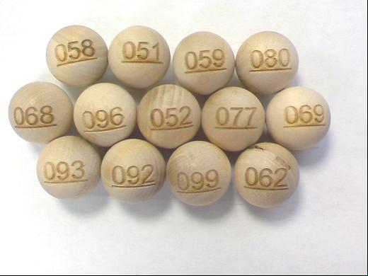 Custom Printed Wooden Balls 