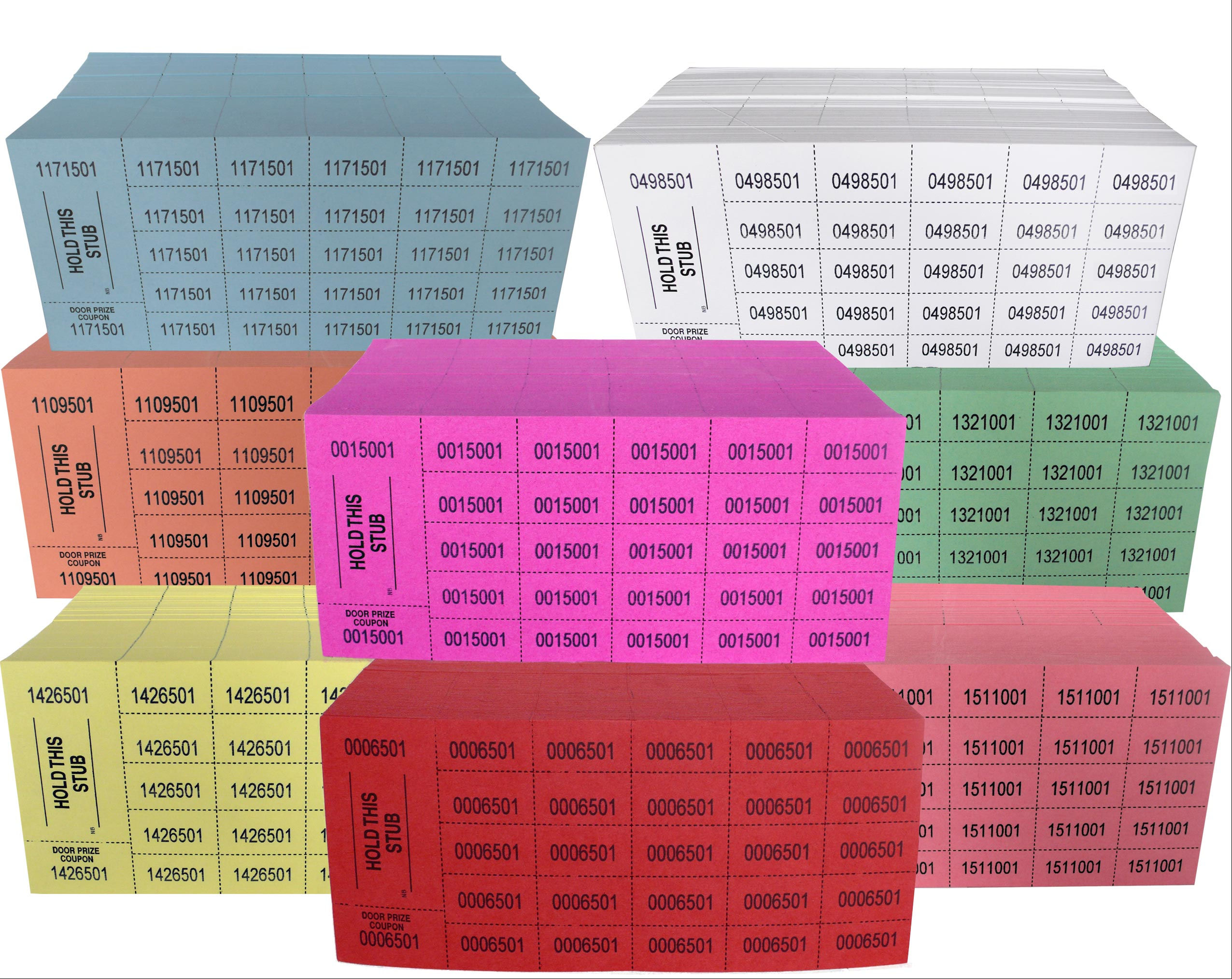 Tricky Tray -Auction Tickets Chinese auction, tricky tray, penny sale, tickets, stubs-500 sheets/package