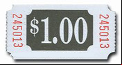 $1.00 Tickets Raffles, tickets, rolls, 50/50