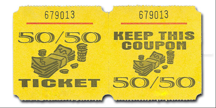 Marquee Ticket 50/50 Ticket Raffles, tickets, rolls, 50/50, Marquee, Ticket 